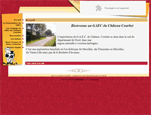 Tablet Screenshot of fermeduchateaucourbet.com
